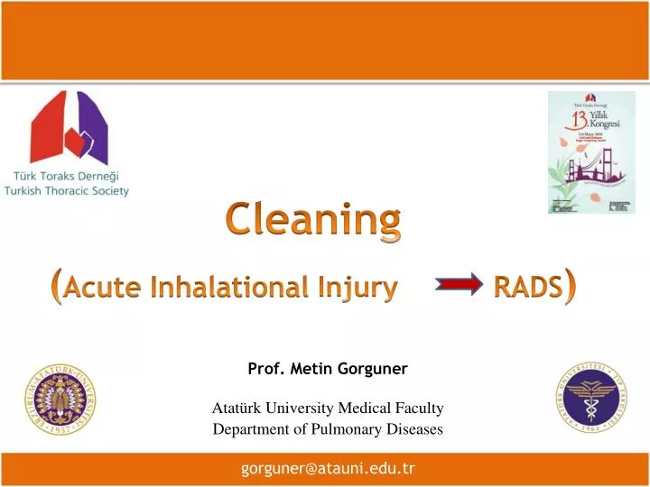 cleaning acute inhalational injury rads