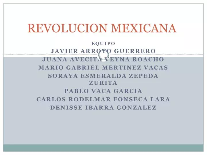 revolucion mexicana