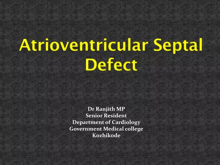 atrioventricular septal defect