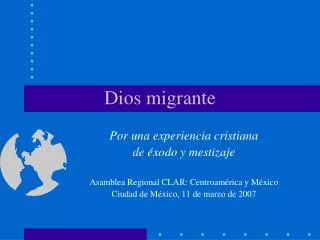 dios migrante