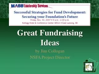 Great Fundraising Ideas