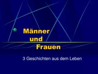 m nner und frauen