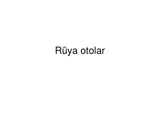 r ya otolar