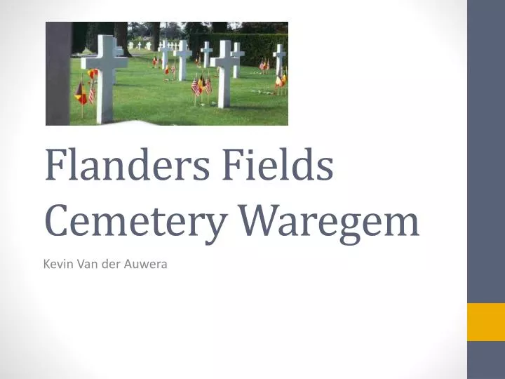 flanders fields cemetery waregem