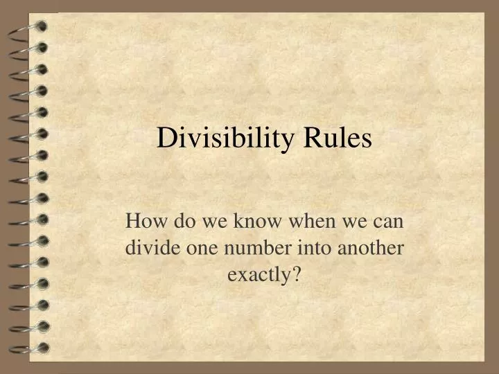 divisibility rules