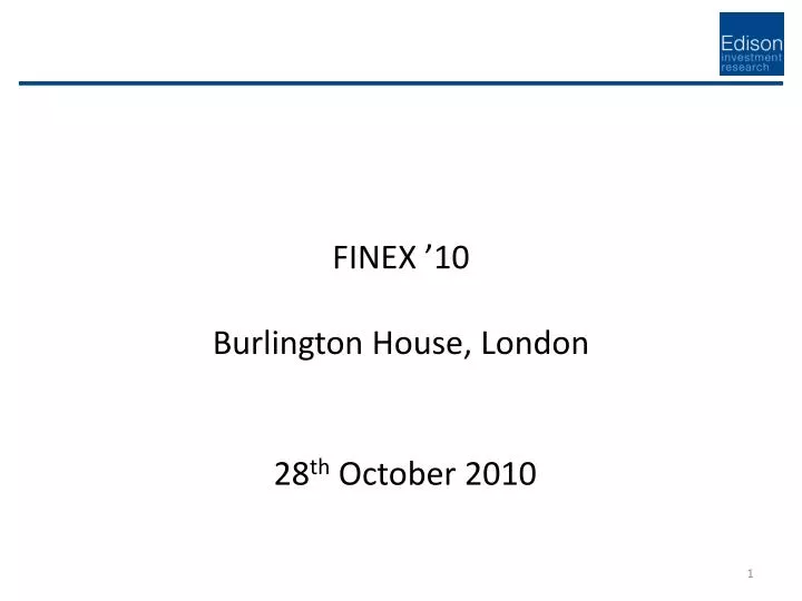 finex 10 burlington house london