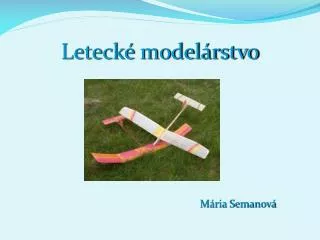 leteck model rstvo