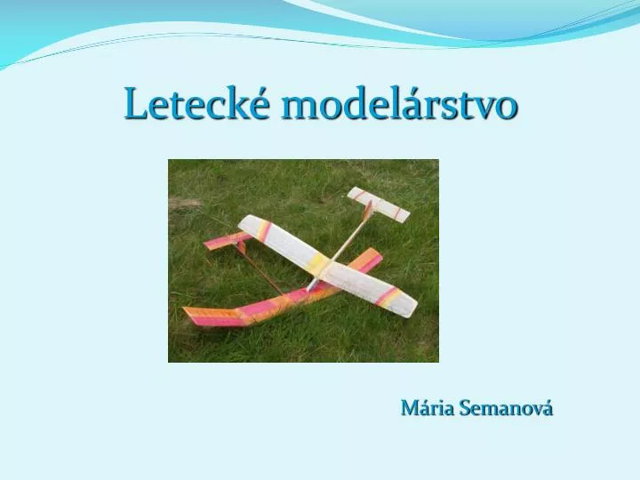 leteck model rstvo