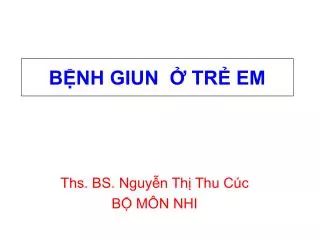 b nh giun tr em