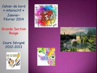 cahier de bord interactif janvier f vrier 2014 grande section rouge cours s vign 2012 2013
