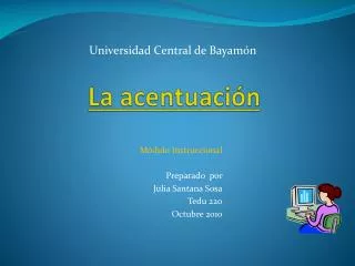 la acentuaci n
