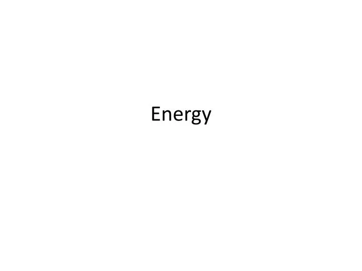 energy