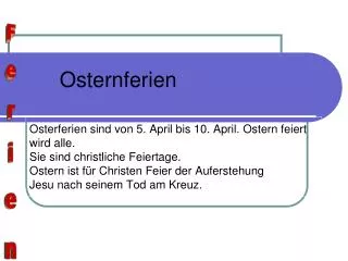 osternferien
