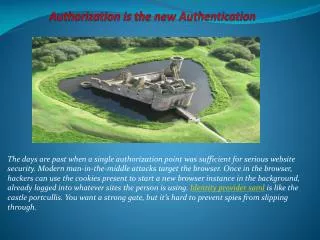 Authorization is the new Authentication