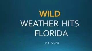 WILD WEATHER HITS FLORIDA