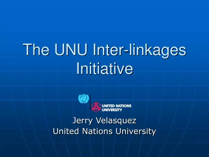 the unu inter linkages initiative