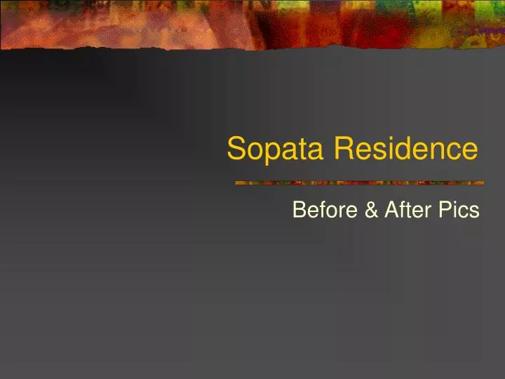 sopata residence