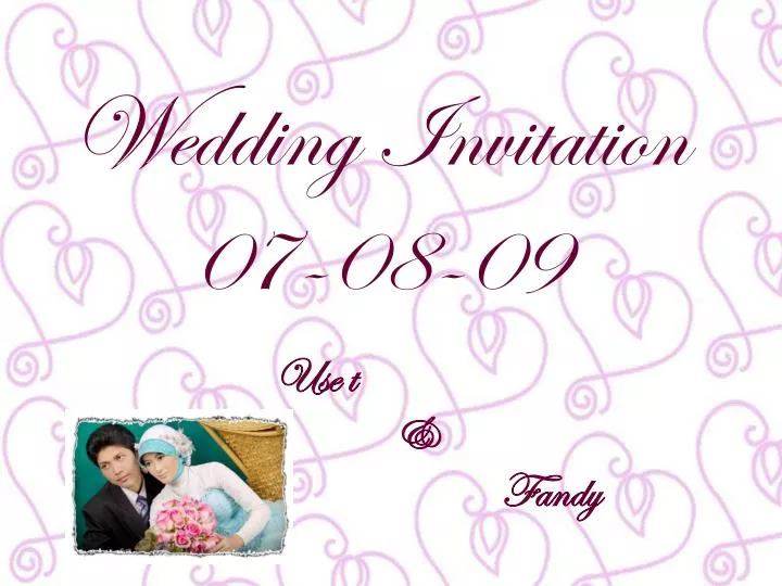 wedding invitation 07 08 09