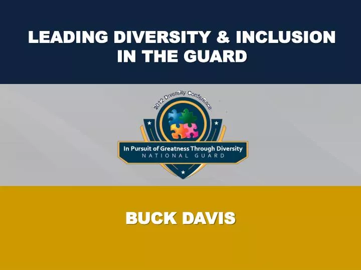 leading diversity inclusion in the guard