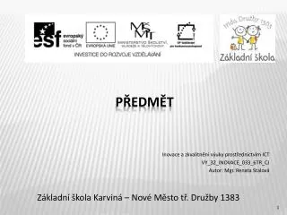 z kladn kola karvin nov m sto t dru by 1383