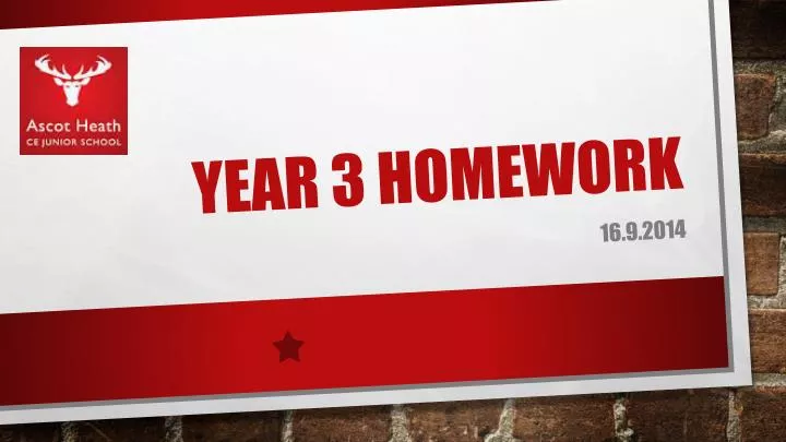 year 3 homework