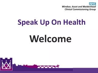 Speak Up On Health