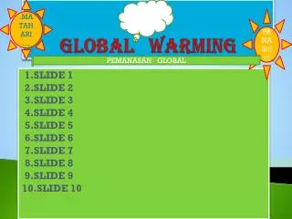 GLOBAL WARMING