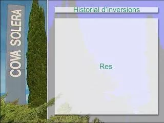 historial d inversions