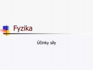 fyzika