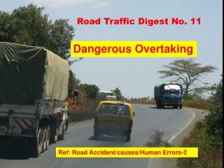 Road Traffic Digest No. 11