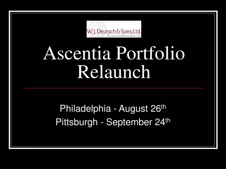 ascentia portfolio relaunch