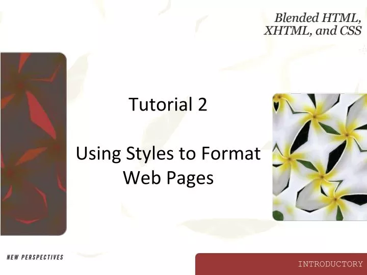 tutorial 2 using styles to format web pages