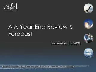 AIA Year-End Review &amp; Forecast