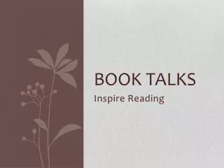 Book Talks