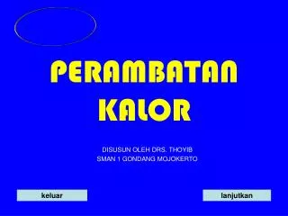 perambatan kalor