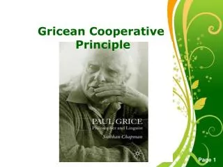 Gricean Cooperative Principle