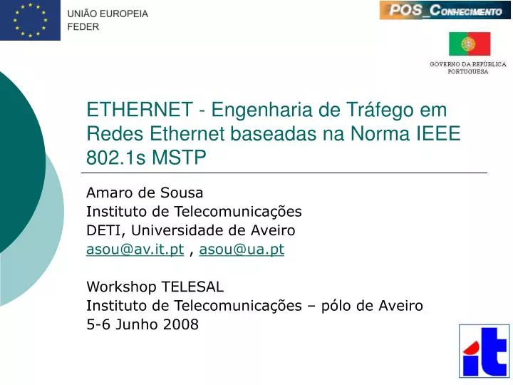 ethernet engenharia de tr fego em redes ethernet baseadas na norma ieee 802 1s mstp