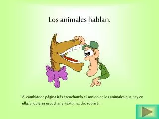 los animales hablan