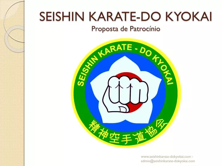seishin karate do kyokai proposta de patroc nio