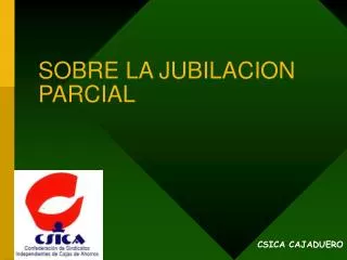 sobre la jubilacion parcial