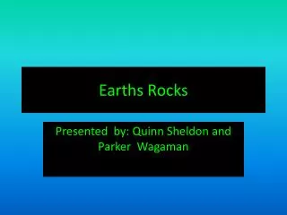 Earths Rocks