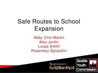 Safe Routes to School Expansion