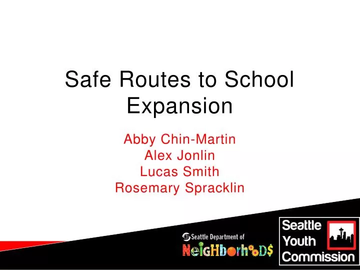 safe routes to school expansion