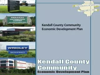 Kendall County Community Economic Development Plan
