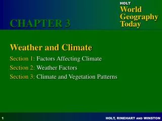 Weather and Climate