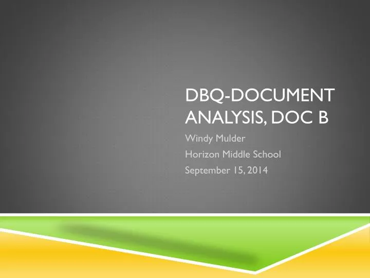 dbq document analysis doc b