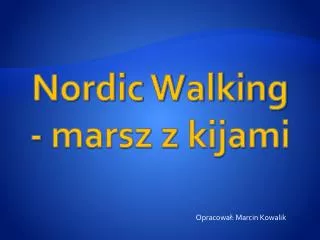 nordic walking marsz z kijami