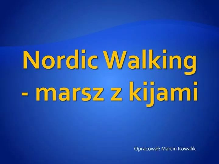nordic walking marsz z kijami