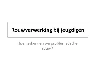 rouwverwerking bij jeugdigen