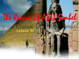 Lesson 90 Aswan Dam